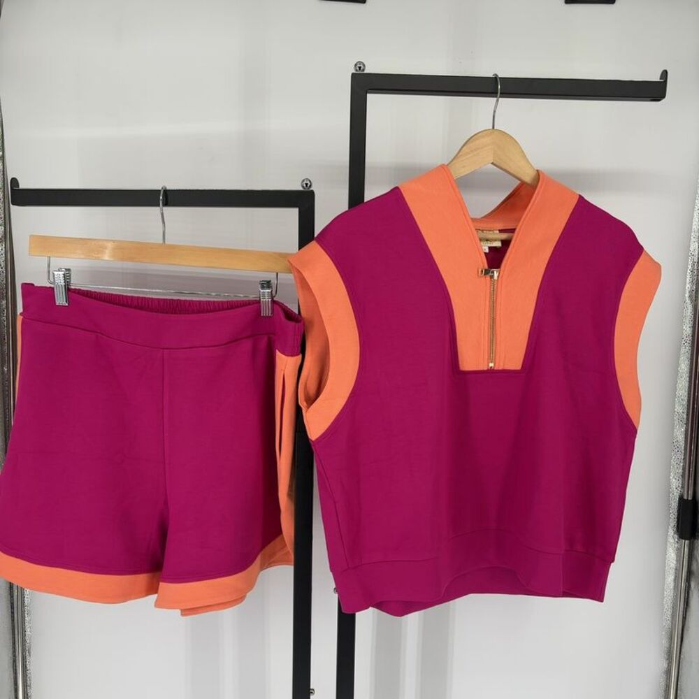 SSYS Colorblock Air Set In Pink Melon